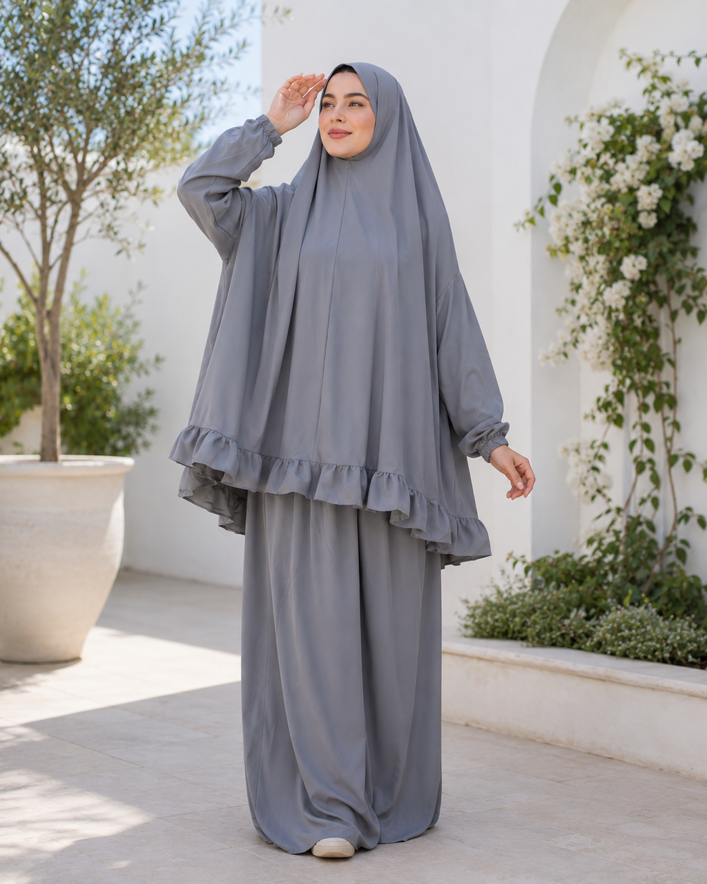 Moonlit Gray Women Prayer Set