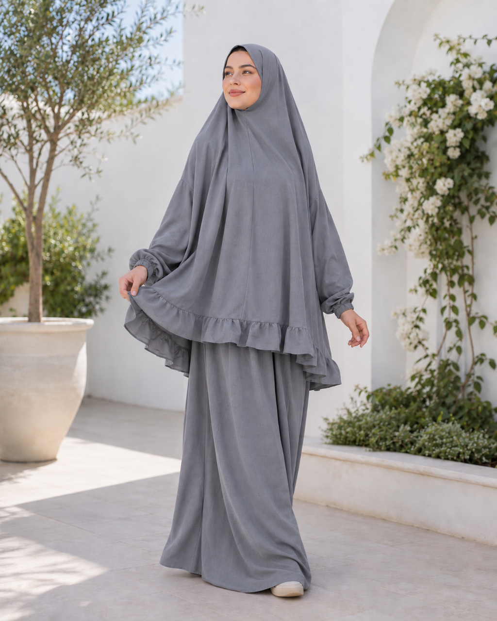Moonlit Gray Women Prayer Set