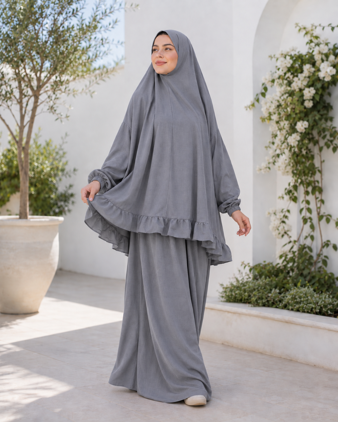 Moonlit Gray Women Prayer Set